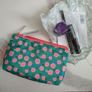 Clinique Mini Makeup Bag with Three Products